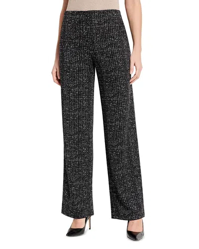 NIC + ZOE NIC+ZOE DOTTY GRID WIDE LEG PANTS