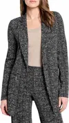 Nic + Zoe Dotty Grid Zip Jacket In Black Multi In Multi
