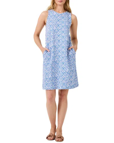 Nic + Zoe Nic+zoe Dotty Ikat Shift Dress In Blue
