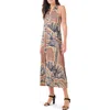 Nic + Zoe Women's Dotty Palms Halterneck Dress In Neutral Multi