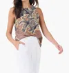 Nic + Zoe Dotty Palms Tank Top In Neutral Multi In Beige