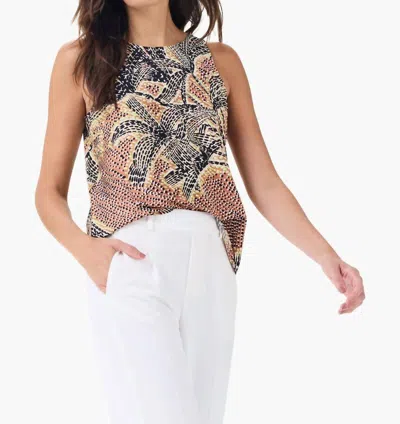 Nic + Zoe Dotty Palms Tank Top In Neutral Multi In Beige