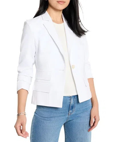 Nic + Zoe Nic+zoe Double Pocket Blazer In White
