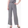 NIC + ZOE NIC+ZOE DRAPEY GINGHAM WIDE LEG PANTS