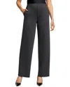 Nic + Zoe Nic+zoe Drapey Ponte Wide Leg Ankle Pant In Gray