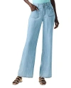 Nic + Zoe Drapey Wide Leg Jeans In Mid Wash