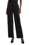 Nic + Zoe Nic+zoe Stretch Suiting Lenox Wide Leg Pants In Black Onyx