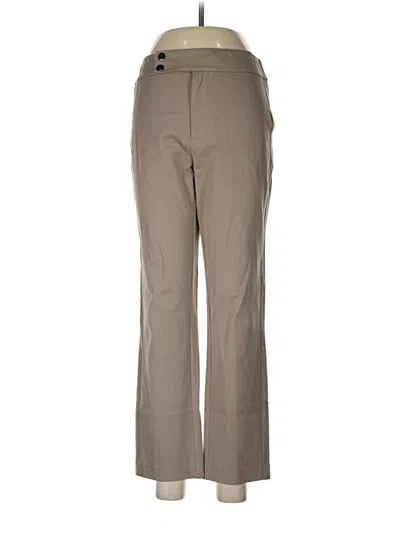 Pre-owned Nic + Zoe Dress Pants In Brown