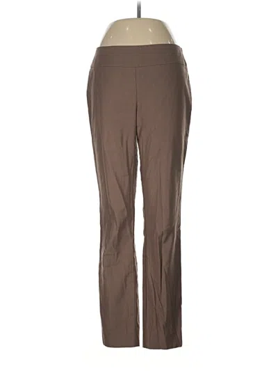 Pre-owned Nic + Zoe Dress Pants In Brown