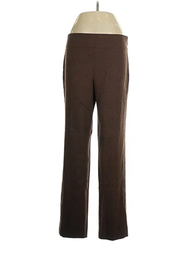 Pre-owned Nic + Zoe Dress Pants In Brown
