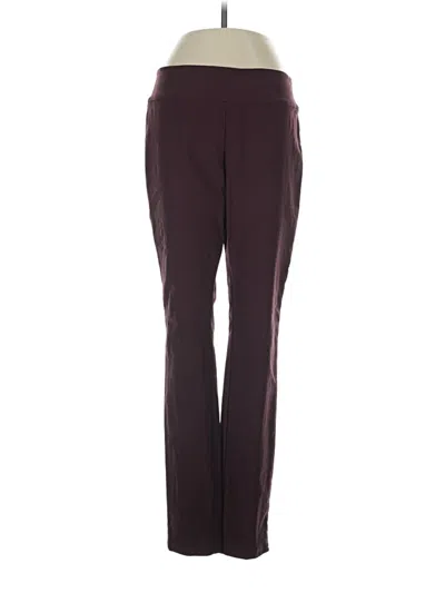 Pre-owned Nic + Zoe Dress Pants In Burgundy
