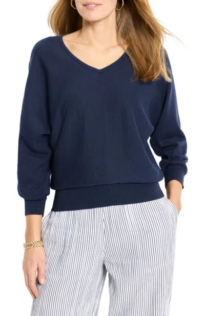 NIC + ZOE NIC+ZOE EASY COTTON V-NECK SWEATER