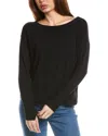 Nic + Zoe Nic+zoe Easy Fit Lace Knit T-shirt In Black