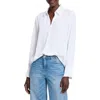 Nic + Zoe Nic+zoe Easy Fit Popover Shirt In Paper White