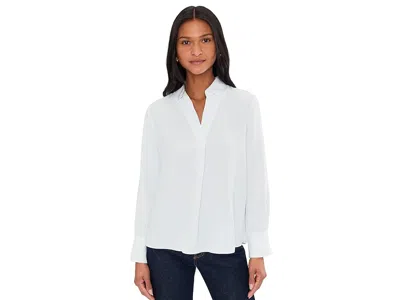 Nic + Zoe Easy Popover Shirt In White