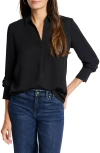 Nic + Zoe Nic+zoe Easy Pullover Shirt In Black Onyx
