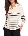 Nic + Zoe Nic+zoe Easy Stripe Half Zip Sweater