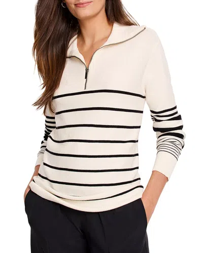 NIC + ZOE NIC+ZOE EASY STRIPE HALF ZIP SWEATER