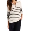 Nic + Zoe Nic+zoe Easy Stripe Half Zip Sweater In Multi