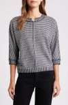 Nic + Zoe Nic+zoe Easy Tuck Stitch Pullover Sweater In Black
