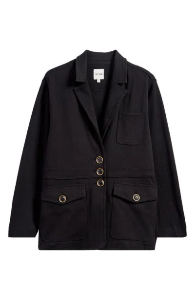 Nic + Zoe Nic+zoe Editor Knit Blazer In Black Onyx