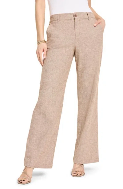 NIC + ZOE NIC+ZOE ELIOT COTTON & LINEN WIDE LEG PANTS