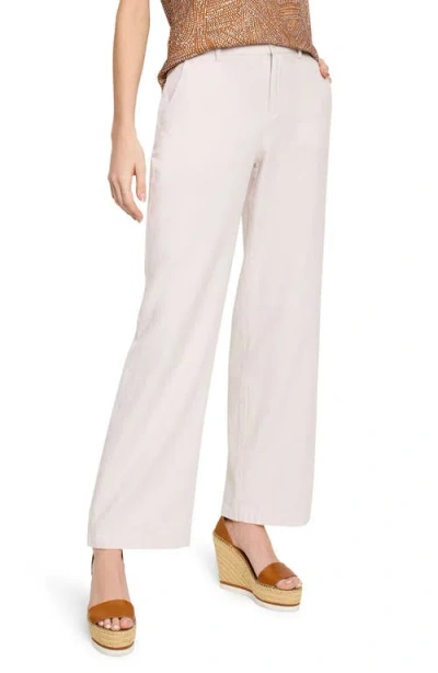 Nic + Zoe Nic+zoe Eliot Cotton & Linen Wide Leg Pants In Neutral Mix