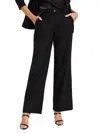 Nic + Zoe Linen Cotton Eliot Wide Leg Pant In Black Onyx In Black