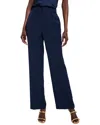 Nic + Zoe Nic+zoe Pintuck Pleated Wide Leg Knit Pants In Blue