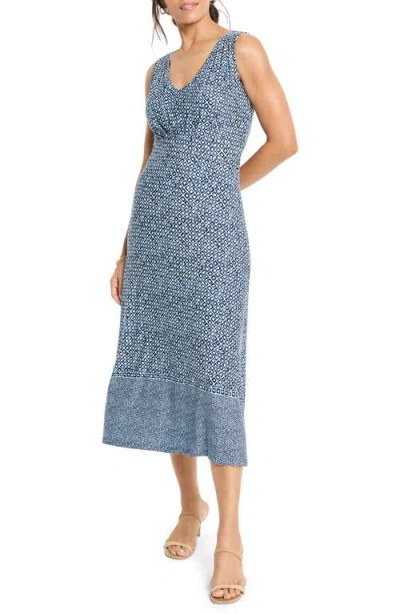 Nic + Zoe Nic+zoe Ella Coastal Geo Print Fit & Flare Midi Dress