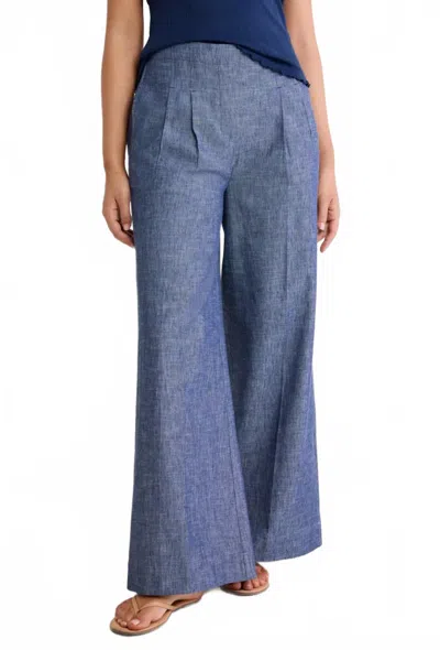 Nic + Zoe Ellis Trouser Pant In Indigo Mix In Blue