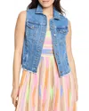 Nic + Zoe Nic+zoe Essential Denim Vest In Blue
