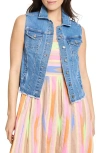 Nic + Zoe Nic+zoe Essential Denim Vest In Skyline