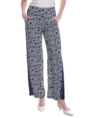 Nic + Zoe Nic+zoe Etched Angles Pant In Blue
