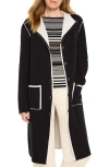 Nic + Zoe Nic+zoe Petite Evening Chill Reversible Jacket In Black Onyx