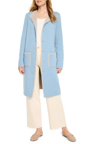 Nic + Zoe Evening Chill Reversible Jacket In Stratus