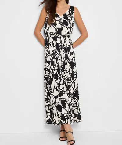 Nic + Zoe Evening Petal Bianca Dress In Black Multi
