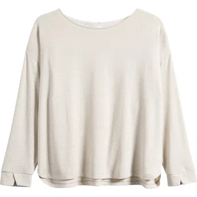 Nic + Zoe Nic+zoe Everyday Sparkle Relaxed Fit Top In Neutral Mix