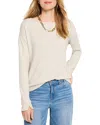 Nic + Zoe Nic+zoe Pleat Shoulder Sweater In Neutral Mix