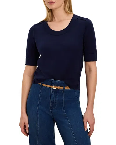 Nic + Zoe Nic+zoe Pure Cotton Sweater Tee In Transparent