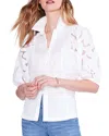 Nic + Zoe Nic+zoe Eyelet Sleeves Shirt