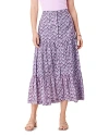 NIC + ZOE NIC+ZOE FALLING FANS TIERED MIDI SKIRT