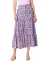 Nic + Zoe Nic+zoe Falling Fans Tiered Cotton Skirt