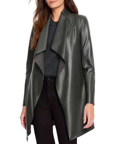 NIC + ZOE NIC+ZOE FAUX LEATHER LOUNGE AROUND JACKET