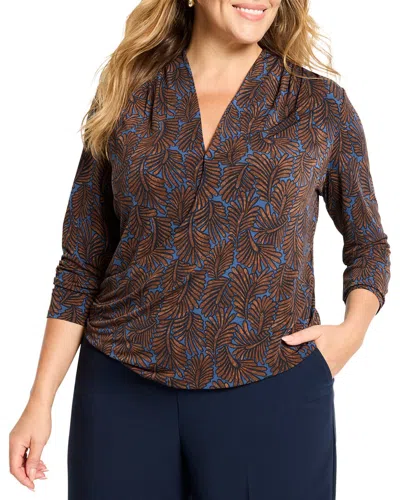 NIC + ZOE NIC+ZOE FEATHER FERN WRAP TOP