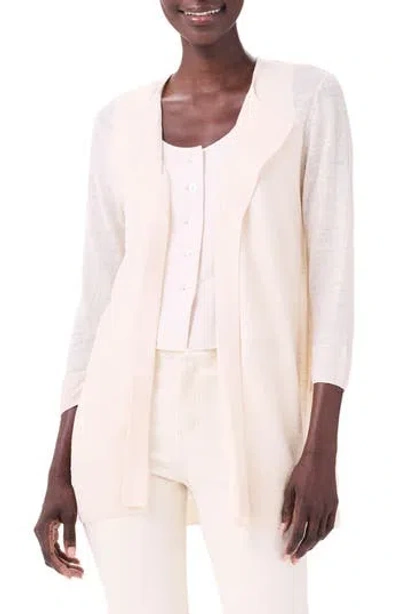 Nic + Zoe Nic+zoe Featherweight Flyaway Cardigan In Canvas