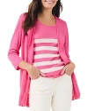 Nic + Zoe Nic+zoe Featherweight Flyaway Cardigan In Wild Pink