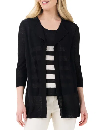Nic + Zoe Nic+zoe Featherweight Flyaway Linen-blend Cardigan