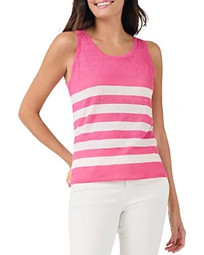 Nic + Zoe Nic+zoe Featherweight Striped Tank Top In Pink Multi