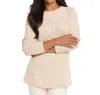 Nic + Zoe Nic+zoe Femme Cotton Blend Cable Sweater In Pink